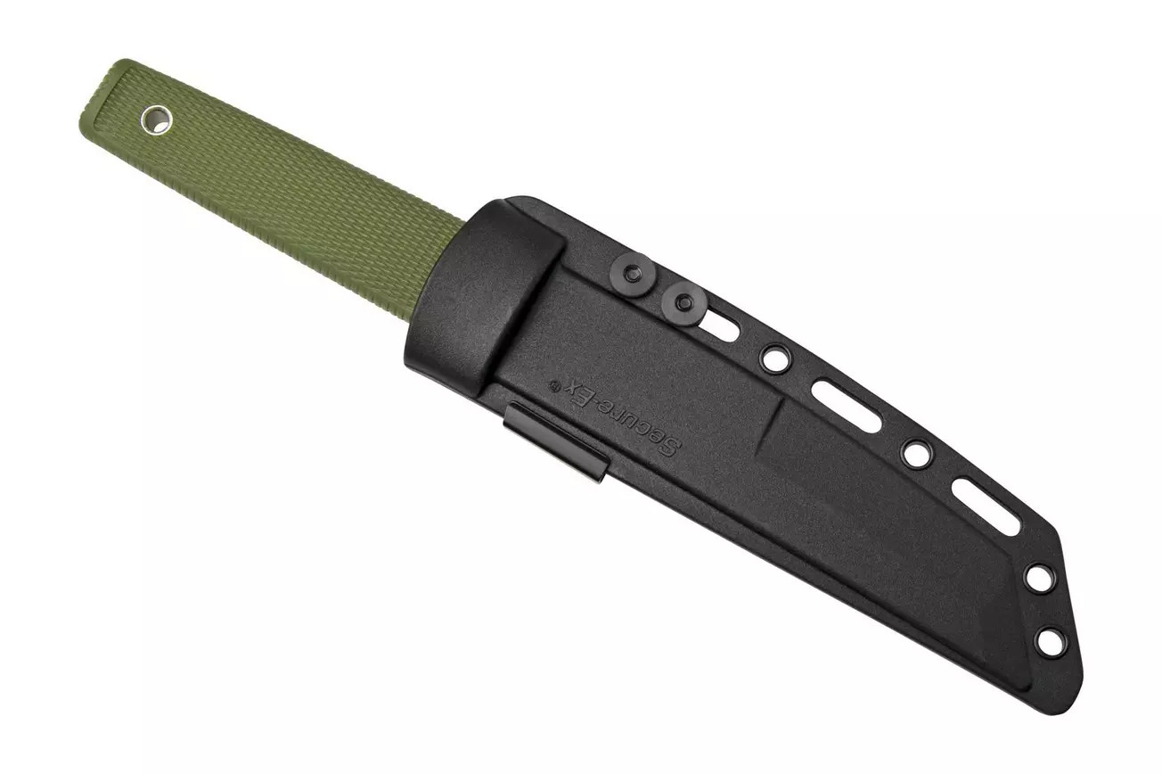 Cold Steel Kobun Fixed Knife AUS-8A Tanto Blade Kray-Ex Handle – CS-17T-ODBK-BRK