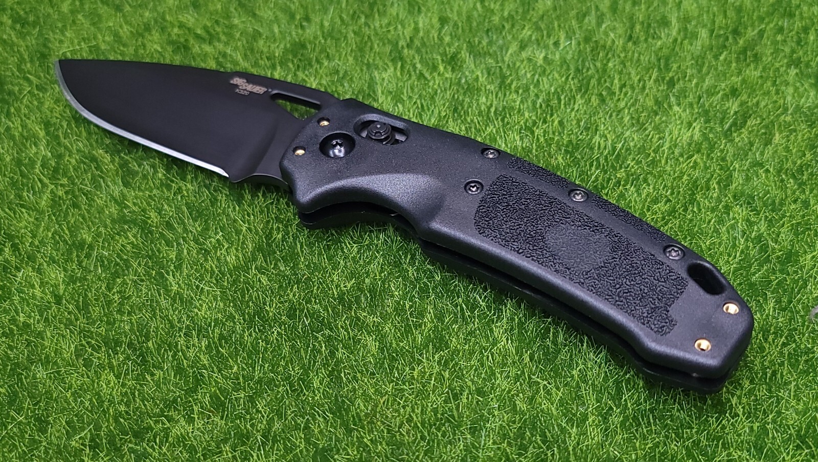 Hogue Sig Sauer K320 Nitron ABLE Lock S30V Drop Point Knife Blade, Black – 36370