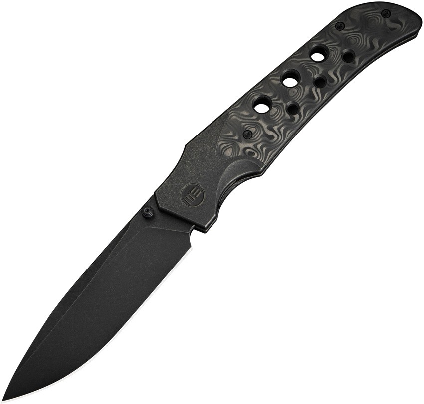 WE Knife Guthrie Bolster Lock Black WE23072B-1 4″ CPM 20CV Carbon Fiber Folding