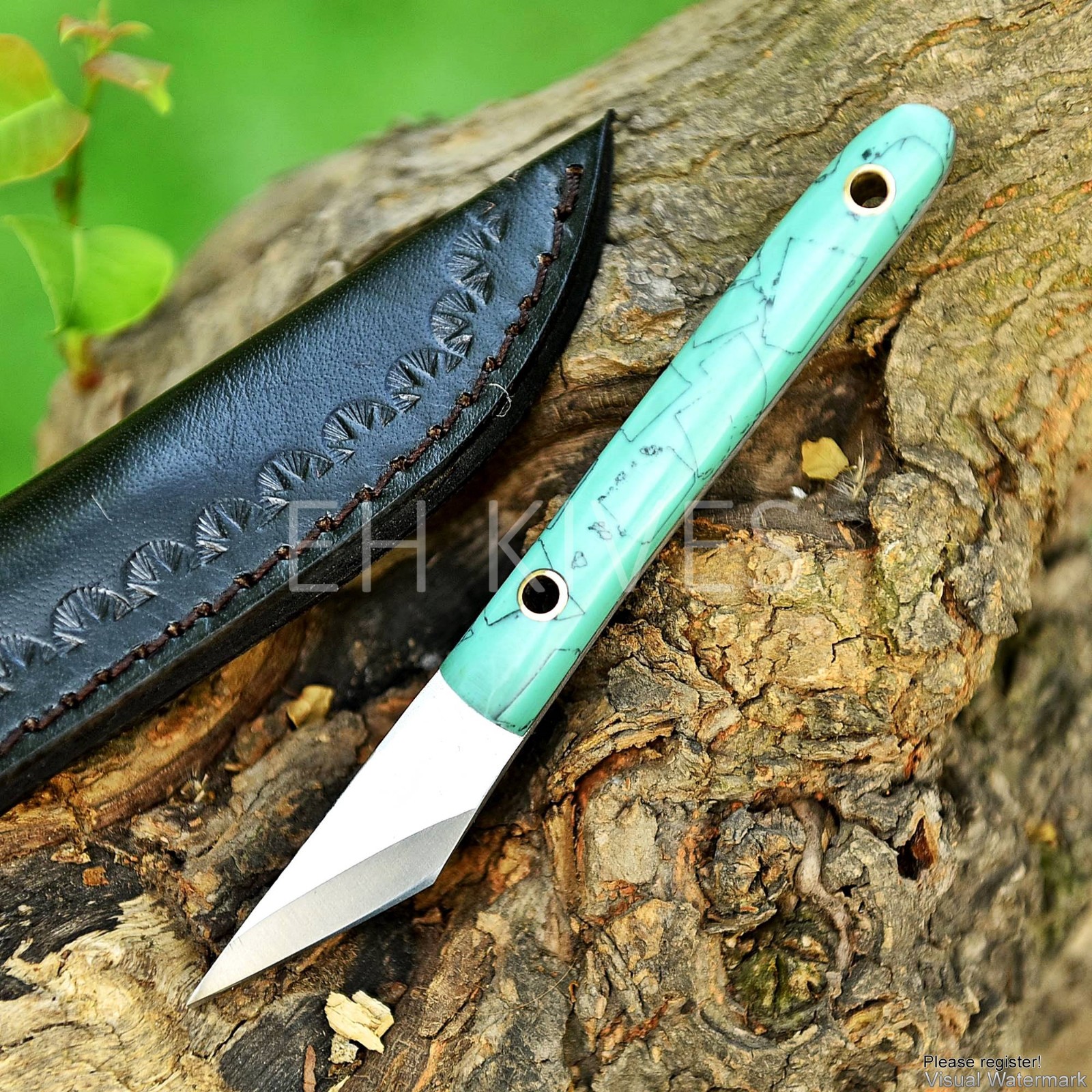 6” Authentic Handmade D2 Steel Bushcraft, EDC Kiradishi Knife with Sheath
