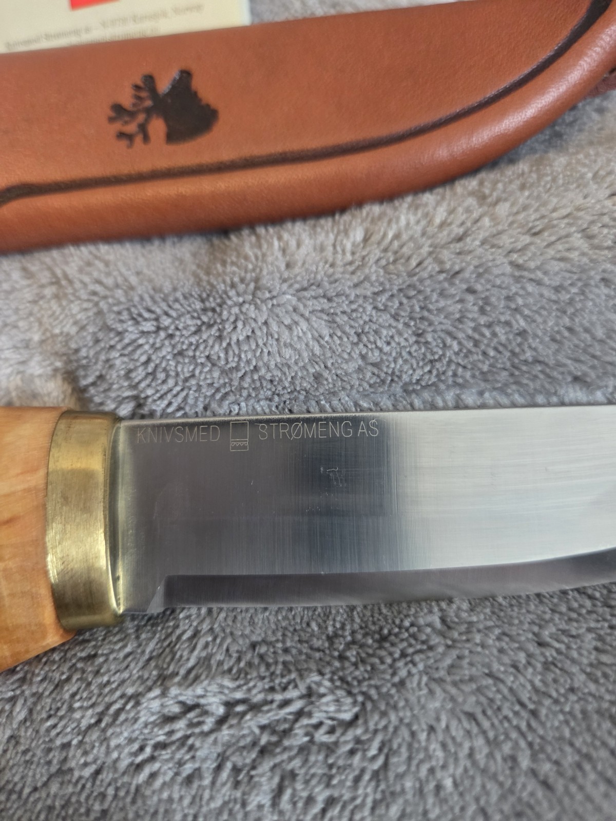 🔪Knivsmed Stromeng “Norway” Fixed Blade Knife With Elk Antler Inlay