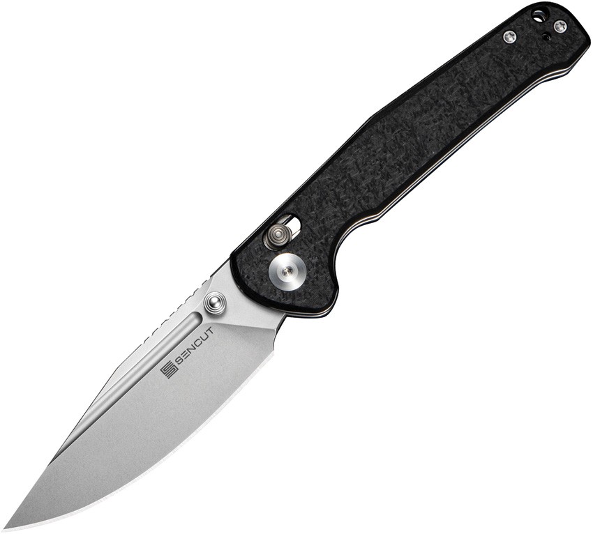 Sencut Glenspar Crossbar Lock Blk S25046-2 9Cr18Mov Black G10 Folding Knife