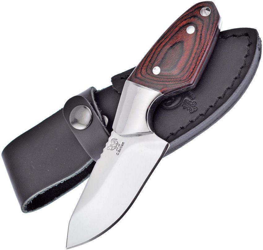 Hen & Rooster Fixed Blade Knife Brown Pakkawood Handle 5.5″ Overall – HR-013PW