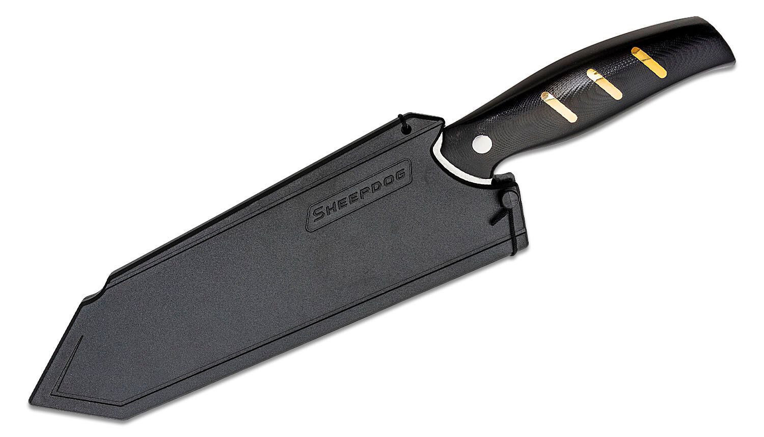 Olight Oremake Sh Kitchen Knife 8″ Damascus Blade, G10 Handle, Brass Inla