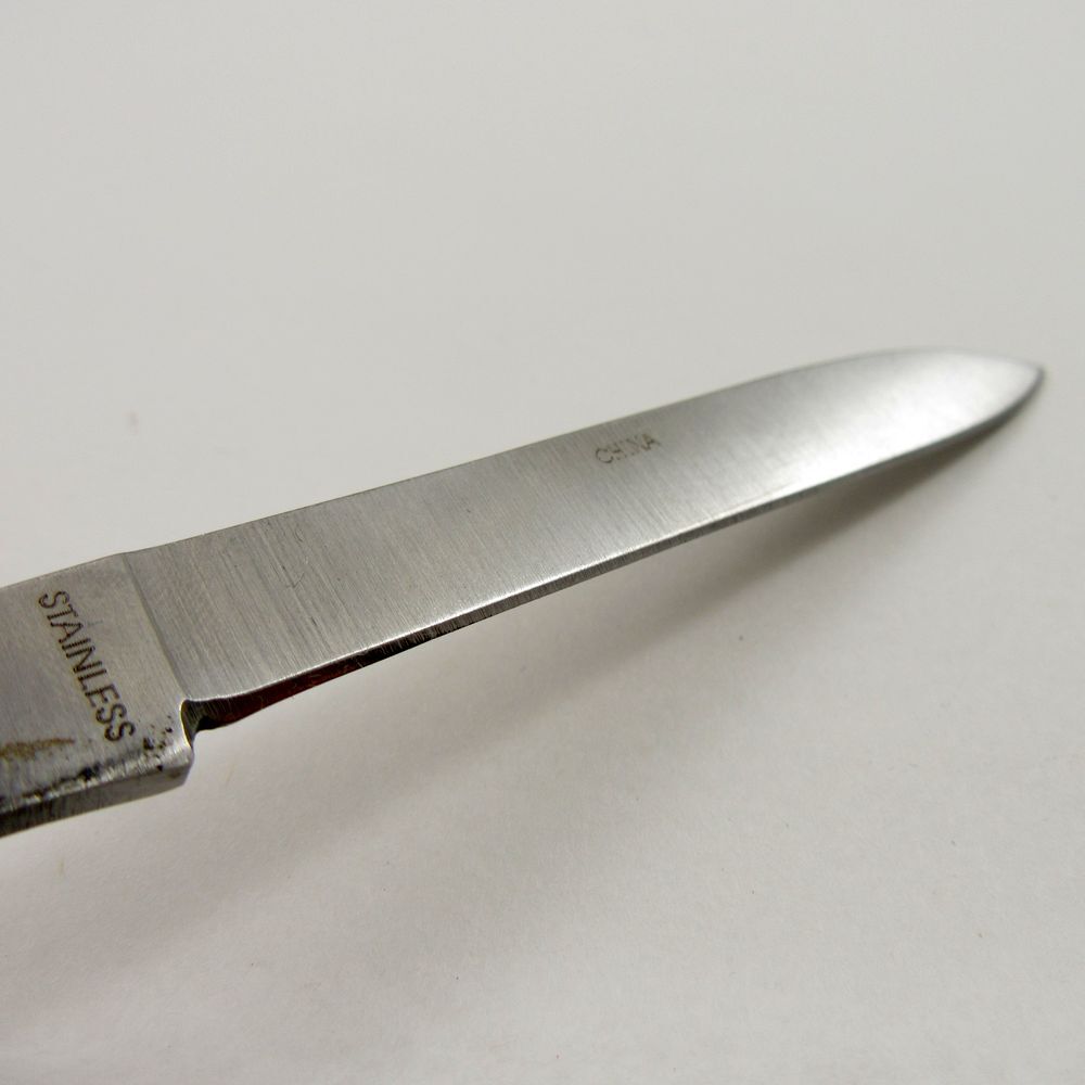 NEW Folding Knife Fruit Sampler 4.5″ Stainless Steel 2-Blade Case Included