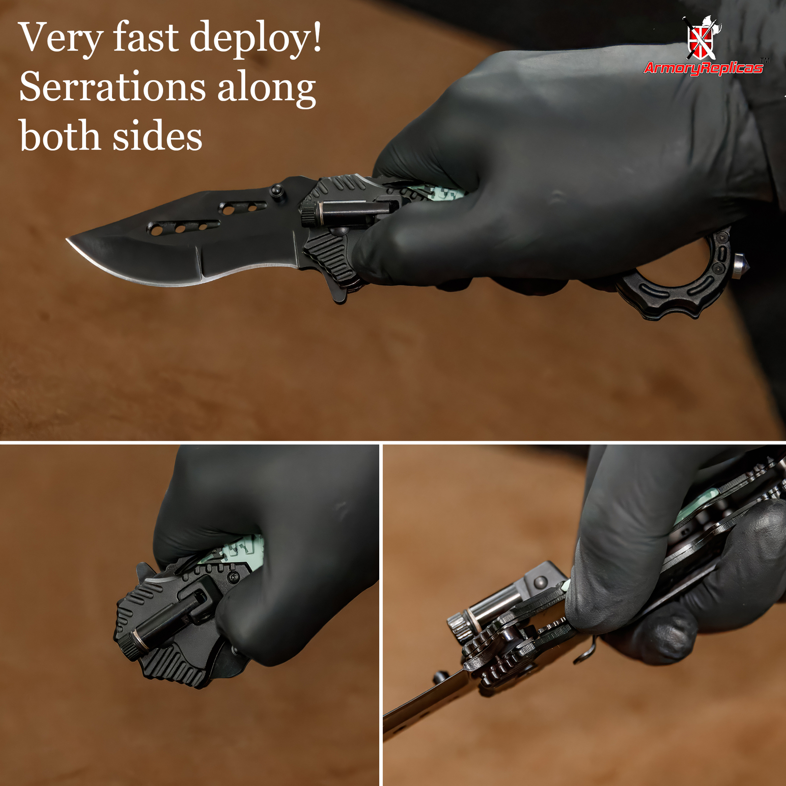 Floodlight Tactical Knife | DOD Warrior Green Digi-Camo -Emergency Military Tool