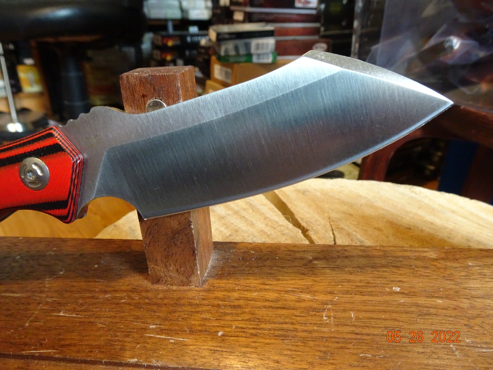 8.5″ SLING BLADE RED & BLACK DO-ALL FIXED BLADE KNIFE D2 BLADE G-10 HANDLE NY S