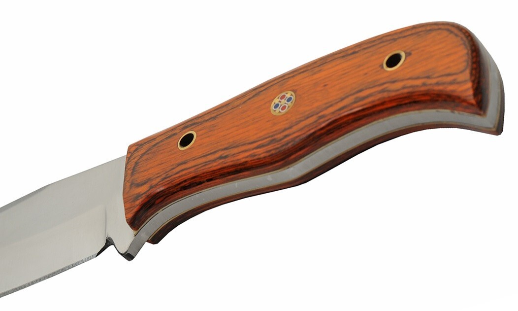 Bushcraft Heavy Duty Hunting Utility Camp Knife w/ Leather Sheath – NEW