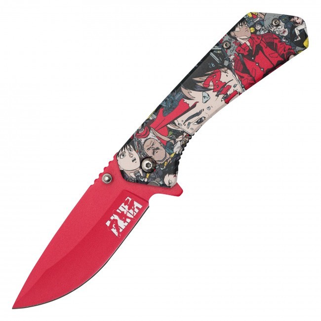 7.75″ Akira Neo-Tokyo 3-D Printed Graphic Spring Assisted Pocket Knife w/clip