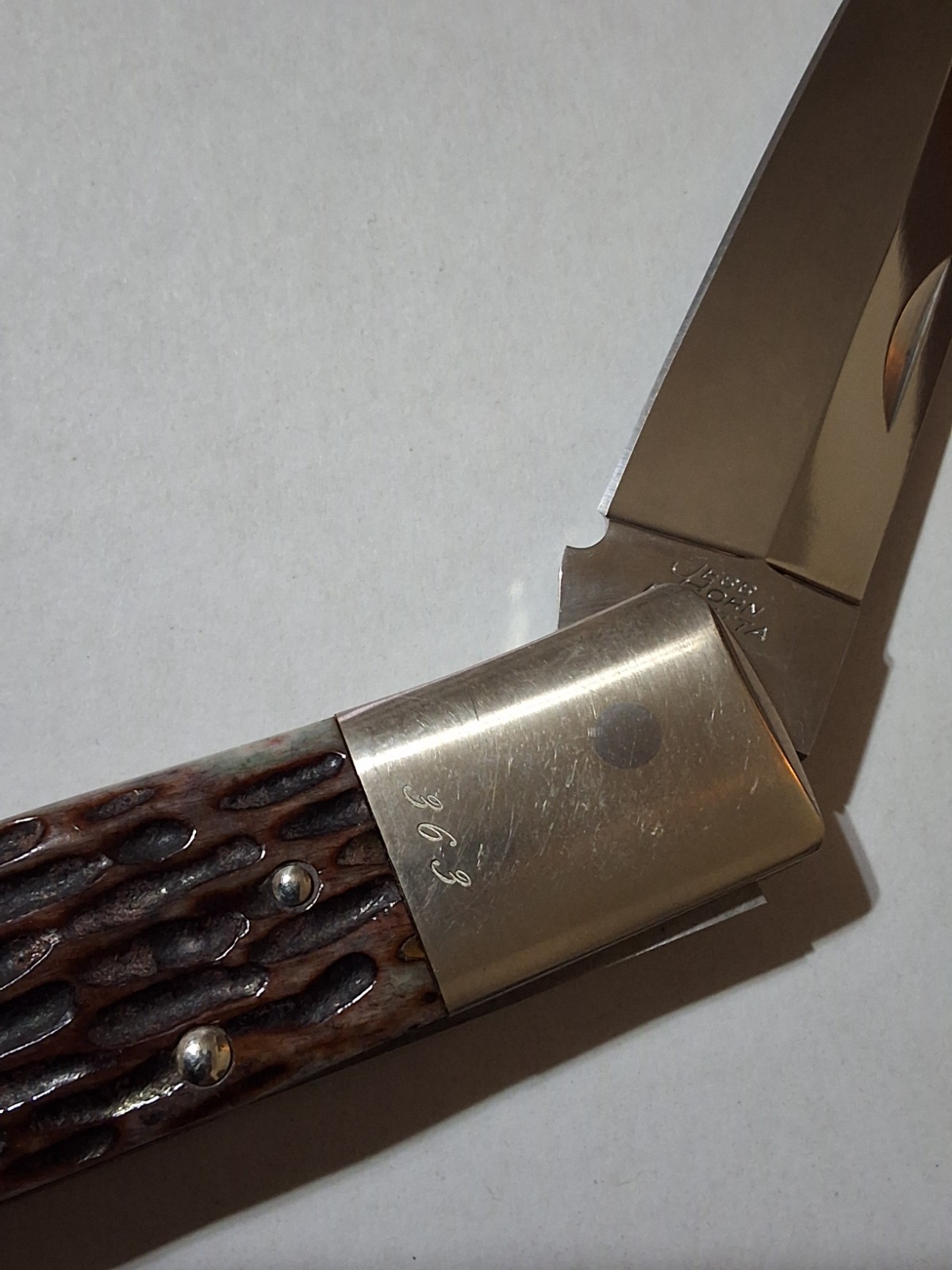 Jess Horn for Beretta Custom Series Limited Numbered Knife Moki Japan #363 NICE