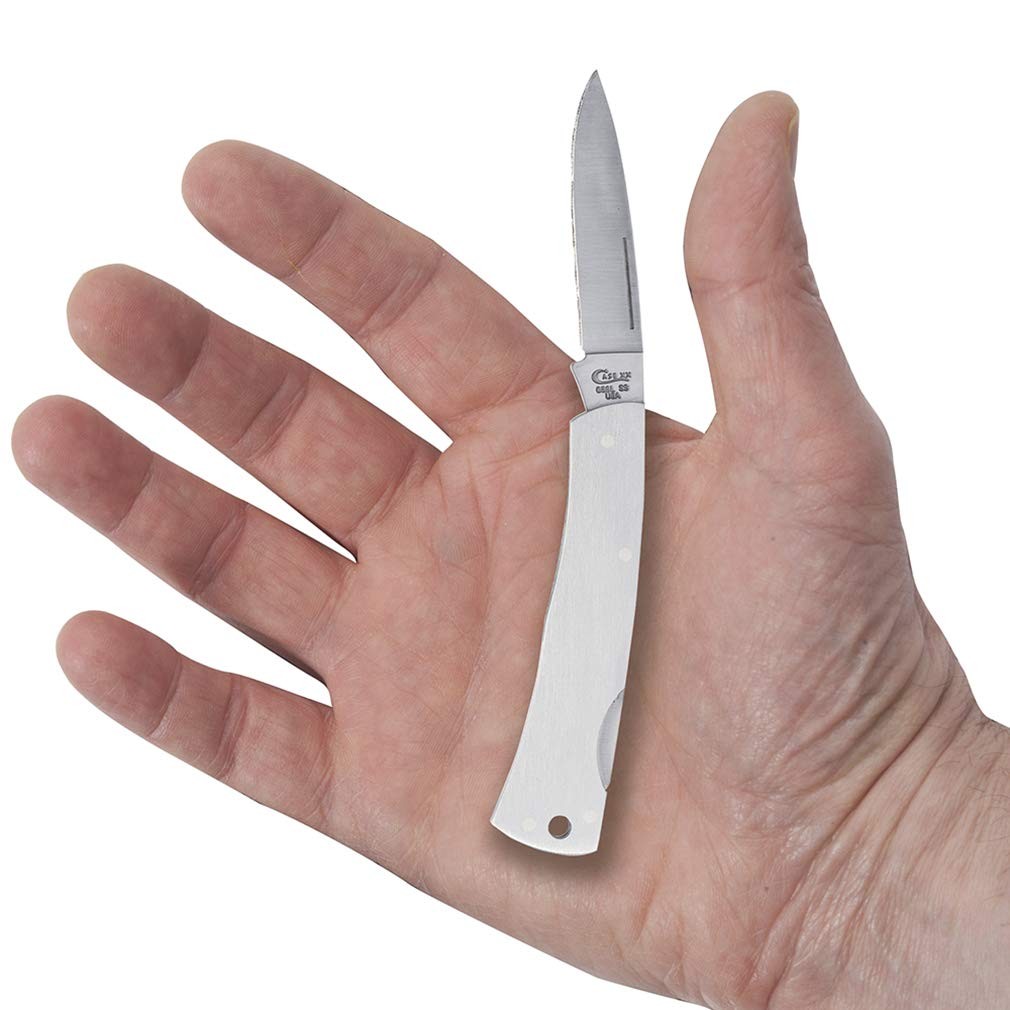 Case Executive Silver Stainless Steel 3.13 in. Pocket Knife