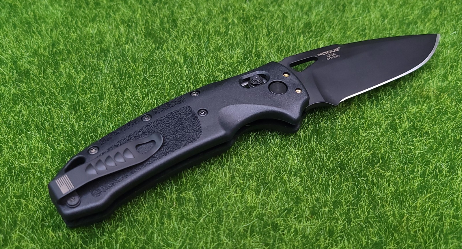 Hogue Sig Sauer K320 Nitron ABLE Lock S30V Drop Point Knife Blade, Black – 36370