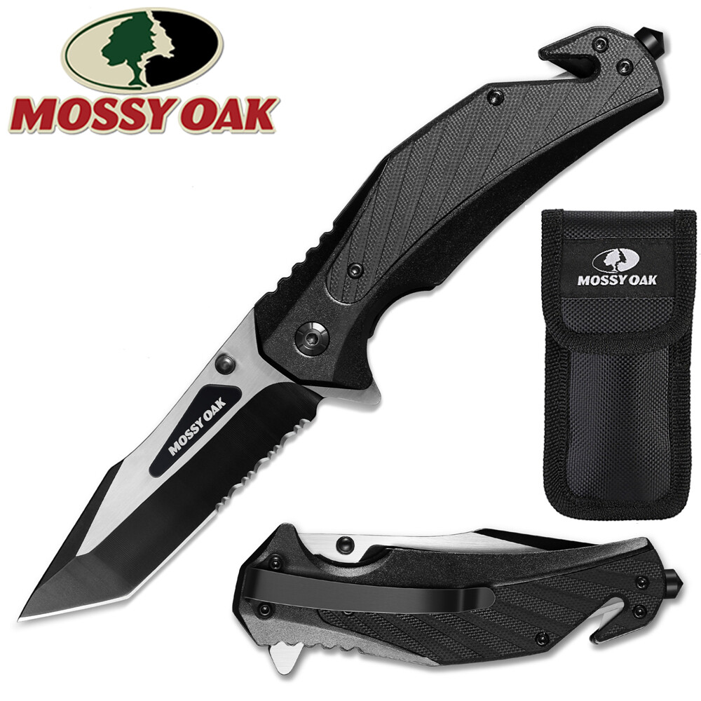 Mossy Oak Folding Pocket Knife Aluminium Alloy & G10 Handle 4.75″ Tactical Knife