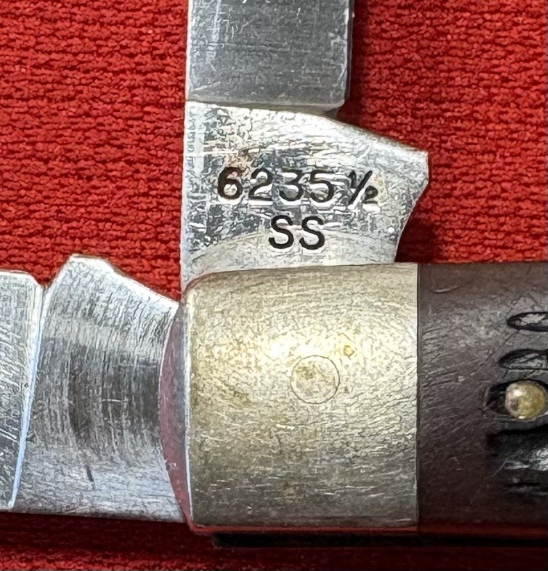 Vintage Case XX U.S.A. 6235 1/2 1980-89, 8 Dot Two Blade Jack Knife