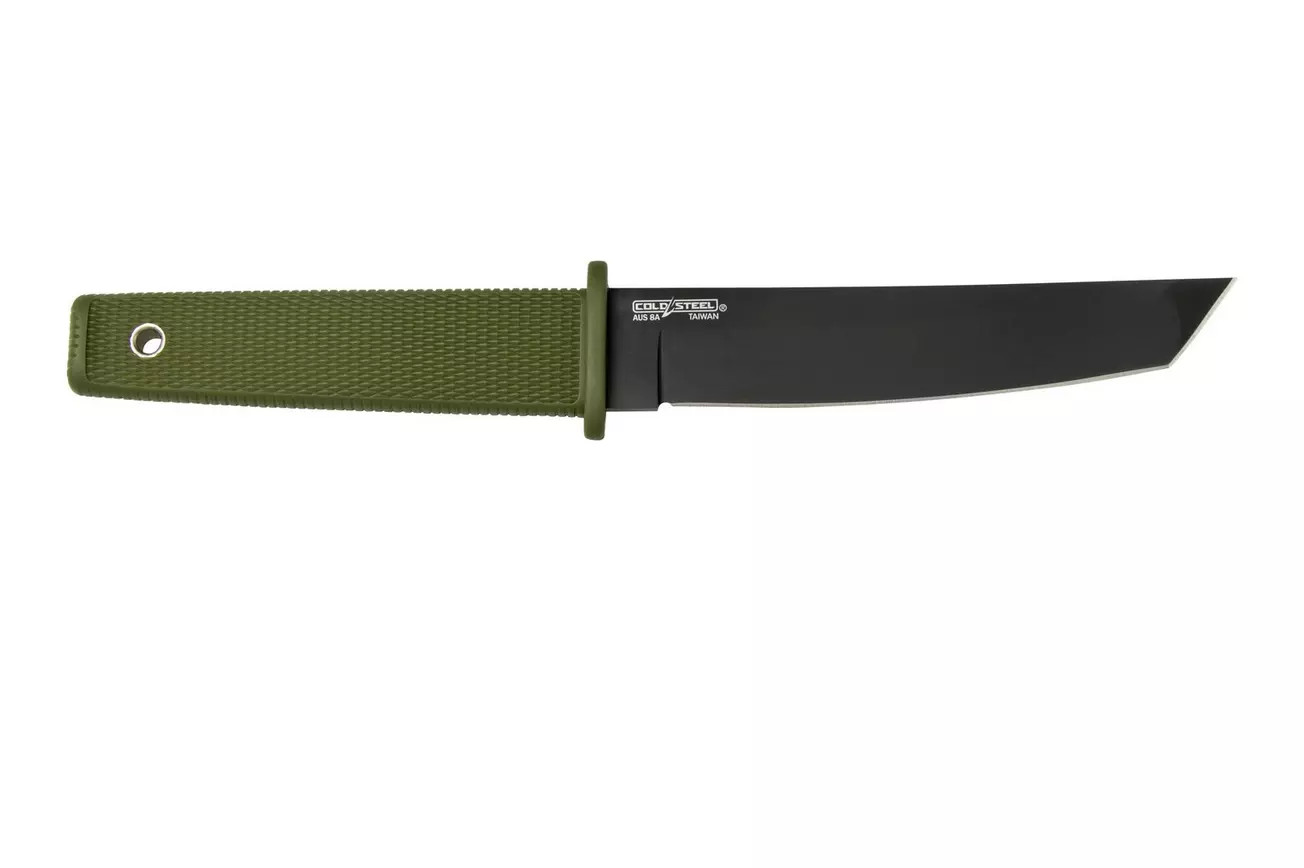 Cold Steel Kobun Fixed Knife AUS-8A Tanto Blade Kray-Ex Handle – CS-17T-ODBK-BRK