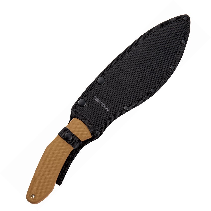 Schrade Frontier Machete 1121080 10.75″ Stainless Brown Nylon Fixed Blade Knife