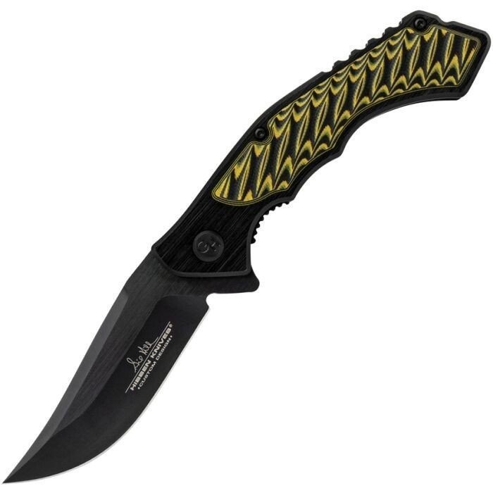 Hibben Whirlwind Folding Knife 7Cr17MoV Steel Blade Aluminum/G10 Handle – GH5131