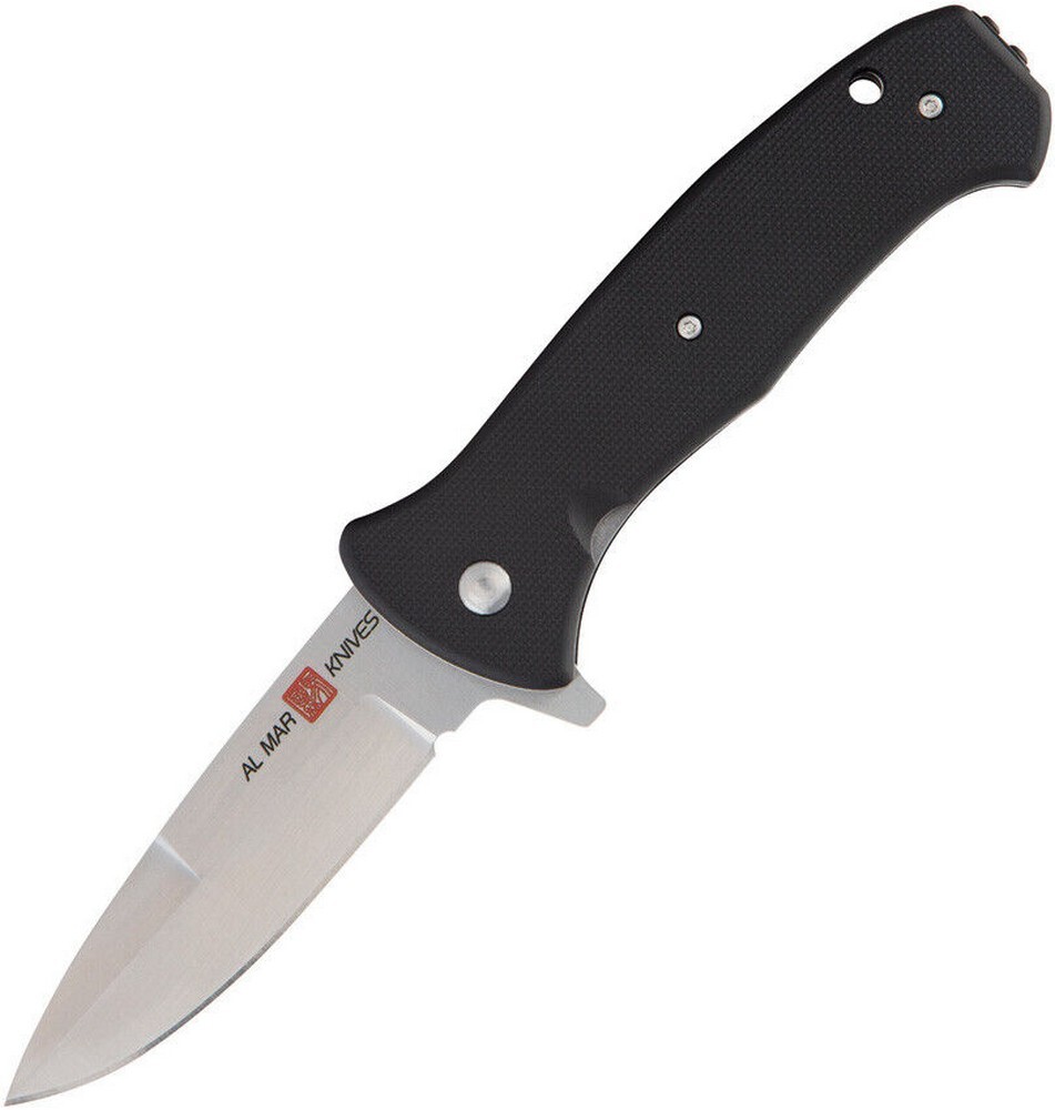 Al Mar Knives Mini SERE 2020 3″ Folding Blade Black G10 Handle – AMK2200