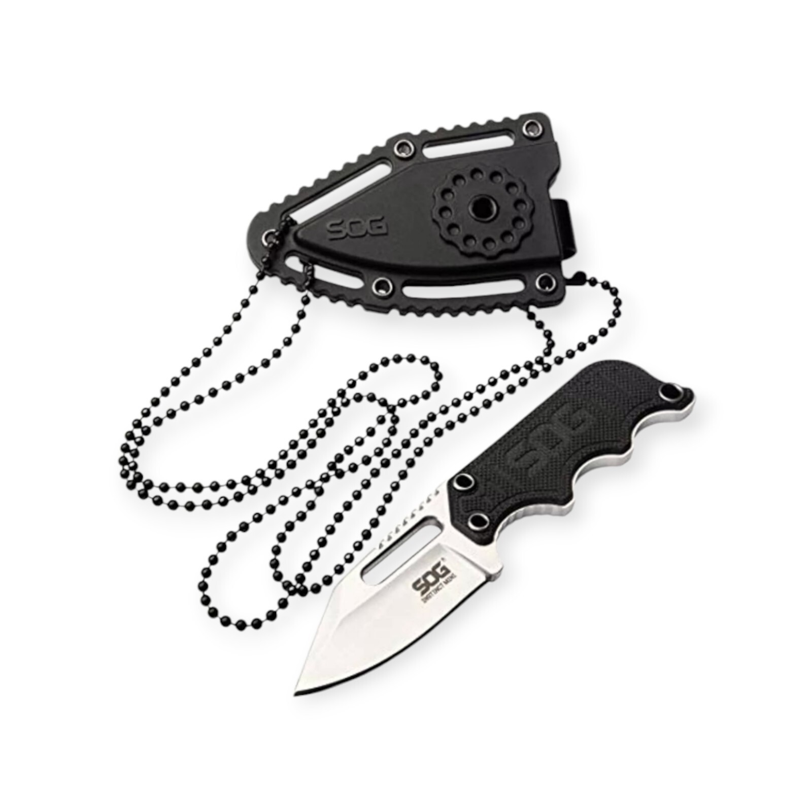 SOG Instinct Mini 1.9″ Satin Plain Edge Fixed Blade Knife w/ G10 Handles &…