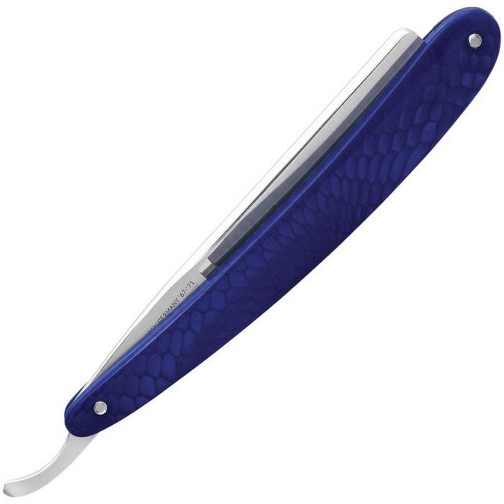 Dovo Facharbeit Stainless Blade Blue Acrylic Handle Straight Razor – 136813415