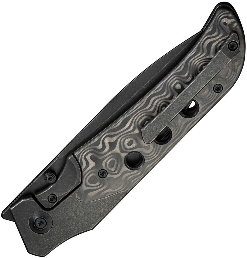 WE Knife Guthrie Bolster Lock Black WE23072B-1 4″ CPM 20CV Carbon Fiber Folding