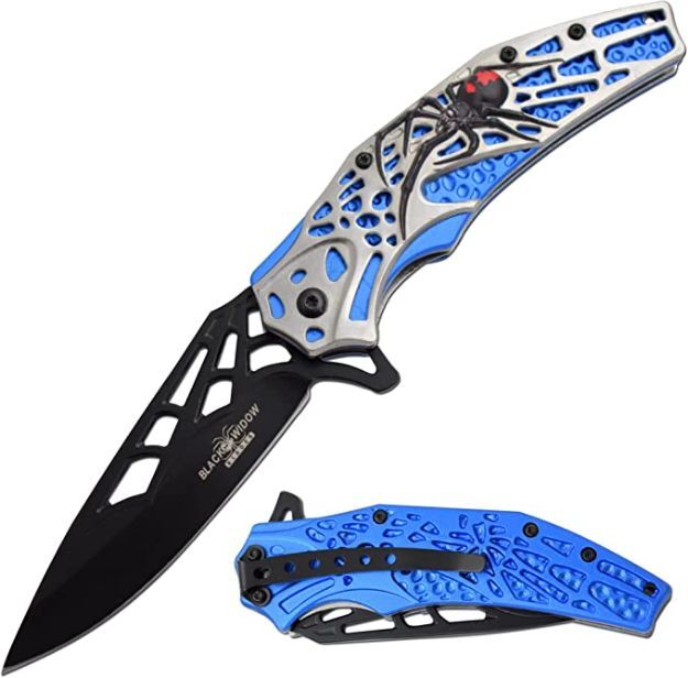 9″ DARK FANTASY BLADES EDC FOLDING POCKET KNIFE 3CR13 STEEL BLADE POCKET CLIP