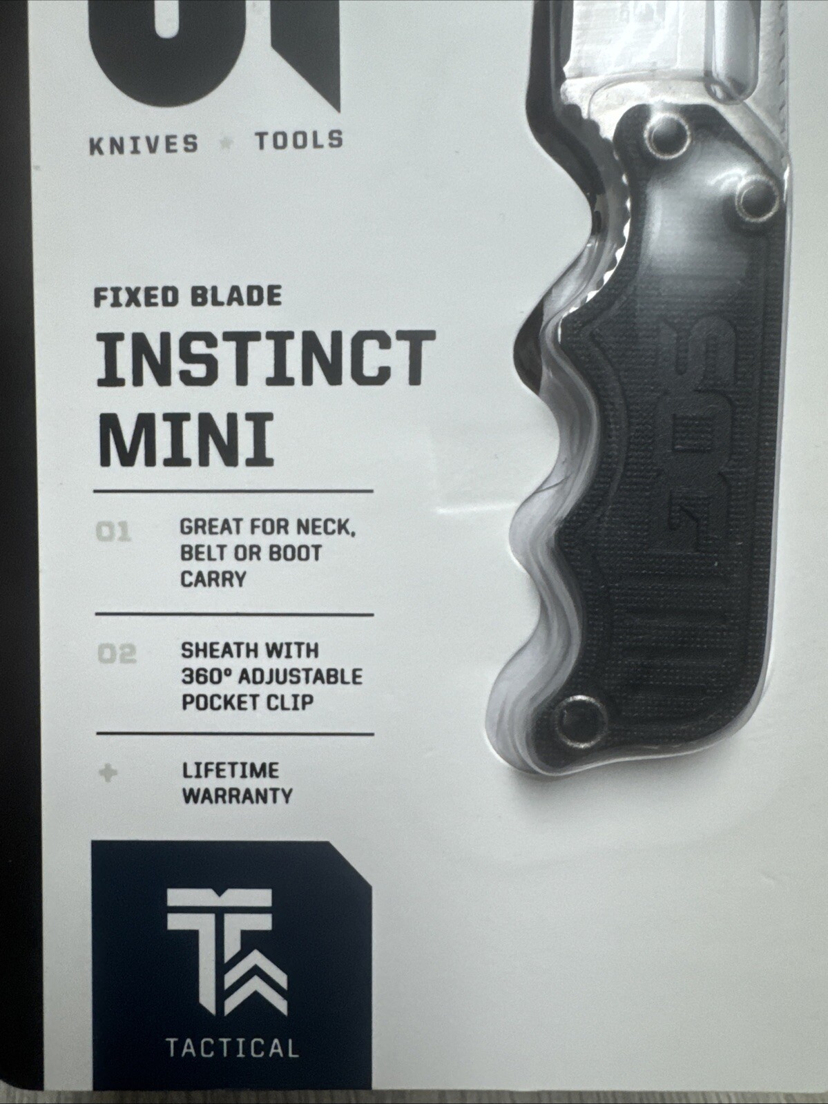 SOG Instinct Mini Knife 1.9″ Satin Plain Edge G10 Handles w/ Sheath – NB1002-CP