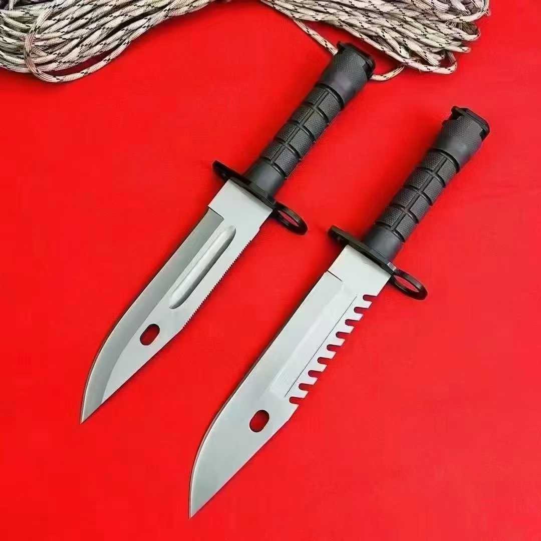 NEW Tactical Straight Knife 7CR17MOV Blade Outdoor Camping Knives Hunting Tools