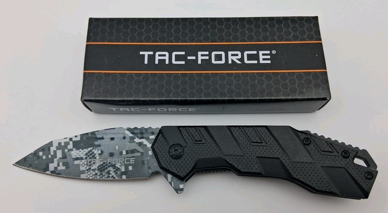Tac Force TF-1049BK Assisted Opening Tactical Knife Black Aluminum Handle