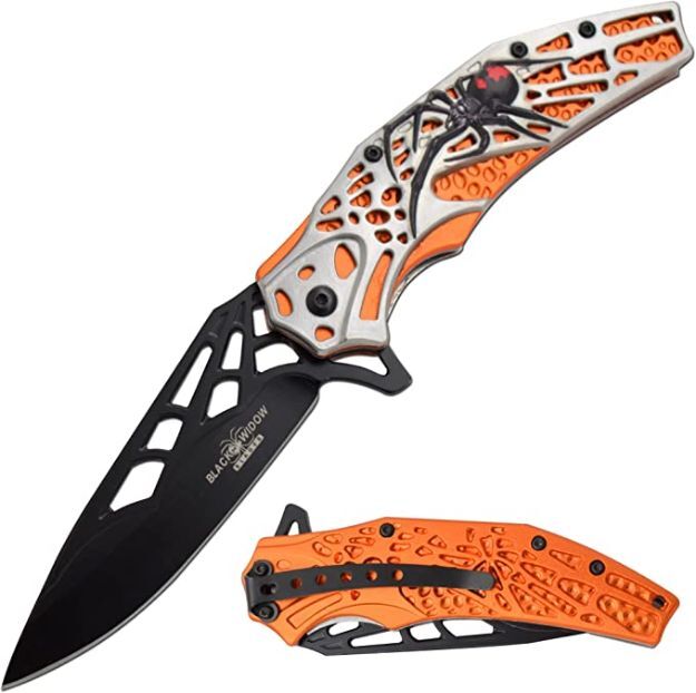 9″ DARK FANTASY BLADES EDC FOLDING POCKET KNIFE 3CR13 STEEL BLADE POCKET CLIP