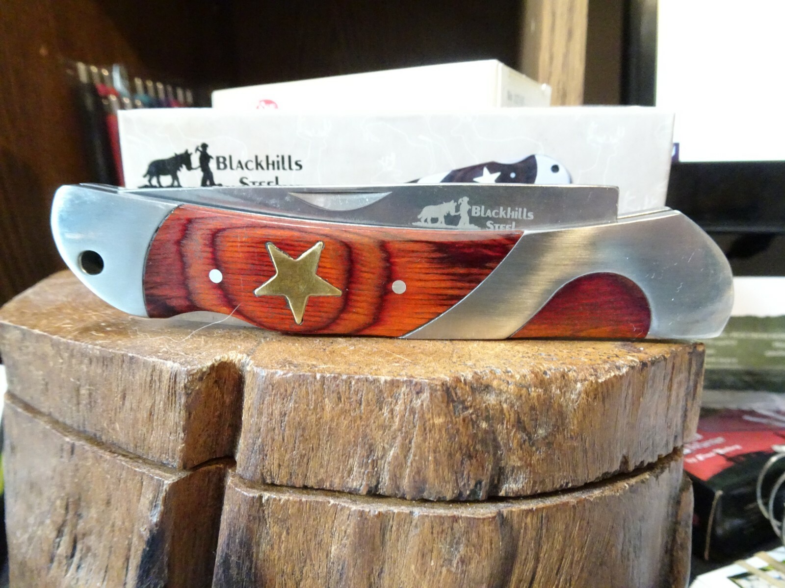 BLACKHILLS STEEL BKH-01 5″ CLOSED LOCKING FOLDER HARDWOOD HANDLE 3CR13 STAINLESS