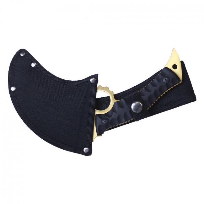 Tactical Knife | Wartech 8.25″ Overall Full Tang Gold Combat Military Karambit