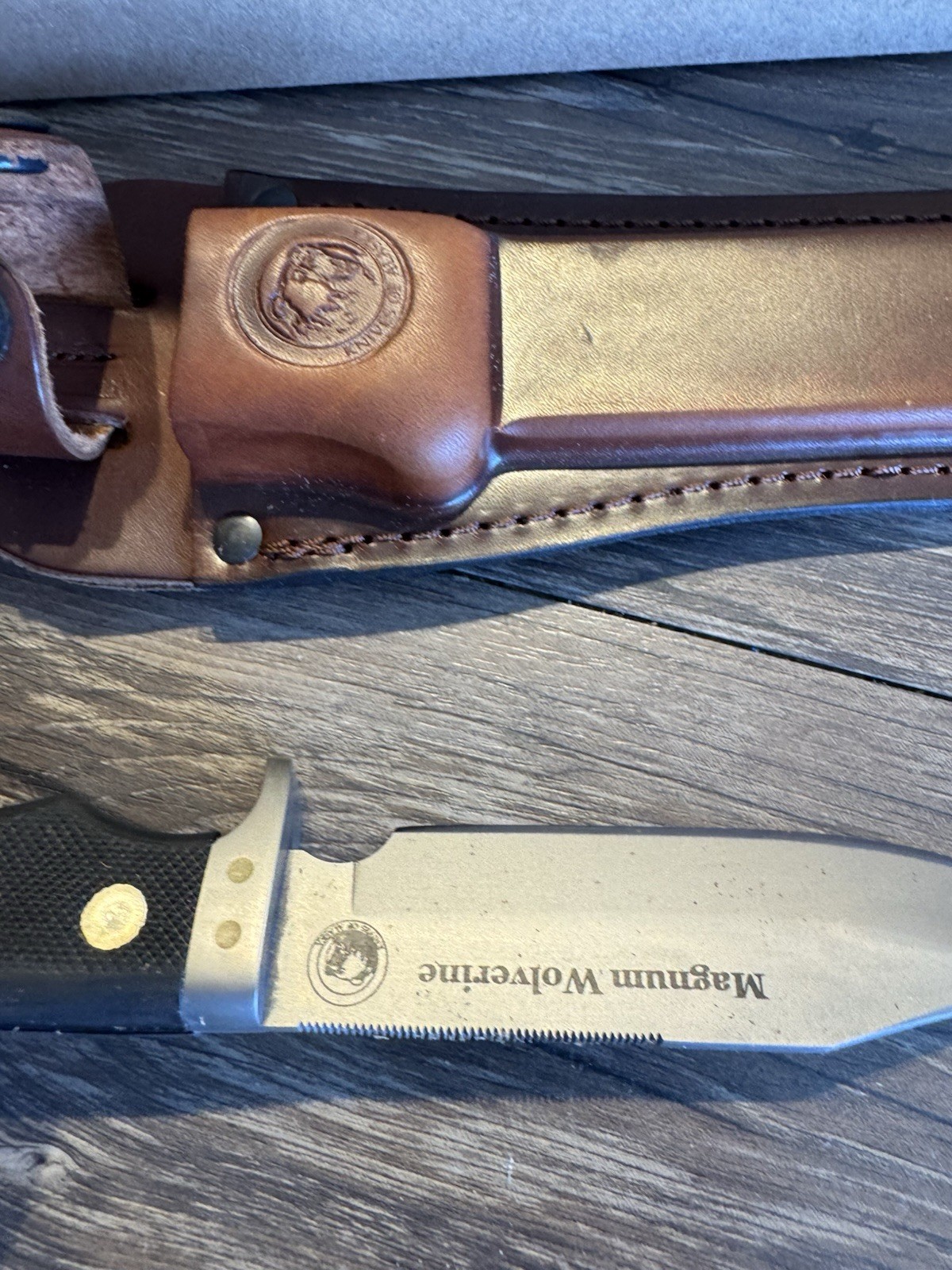 KNIVES OF ALASKA 9 1/2″ MAGNUM WOLVERINE D2 TOOL STEEL SURE GRIP HANDLE 158FG