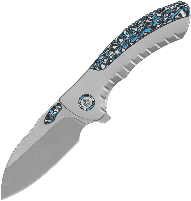 QSP Knife Capybara Framelock Ti CF QS152-A2 3″ M390 Carbon Fiber Folding Knife