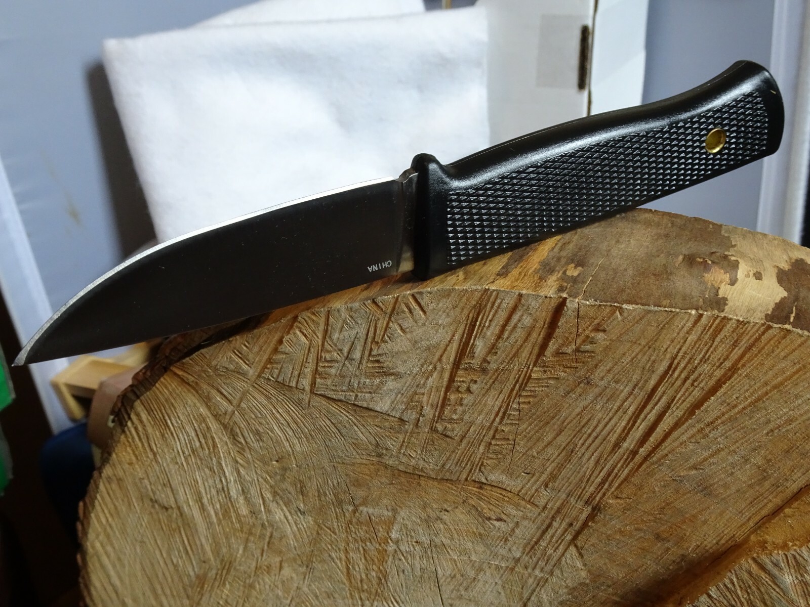 8.5″ OVERALL BOWIE KNIFE 420HC BLADE RUBBER NON-SLIP HANDLE HARD CASE SHEATH