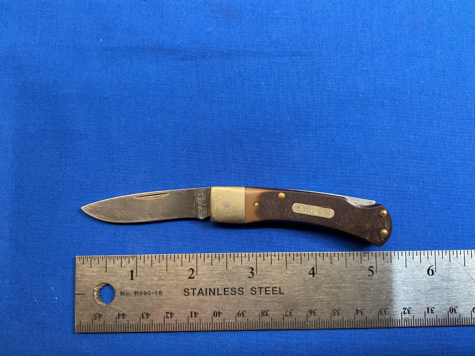 Schrade Old Timer Bear Head 3OT Folding Pocket Knife