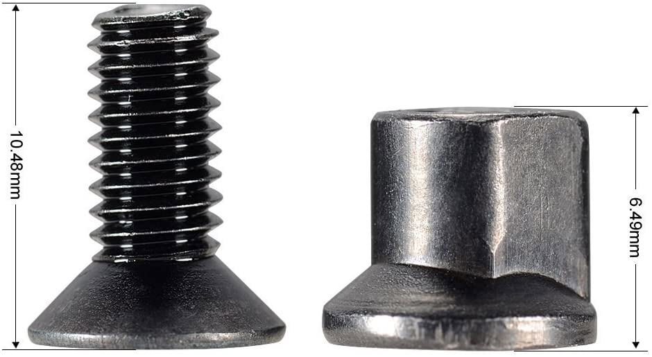 10 Sets KeyMod Rail Screws and Nuts Allen Wrench with Storage Case