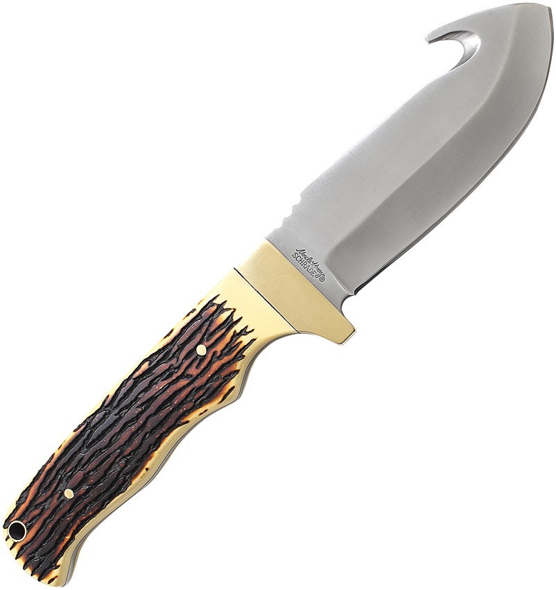Schrade Uncle Henry Guthook 1116410 4.25″ 7Cr17MoV Fixed Blade Knife