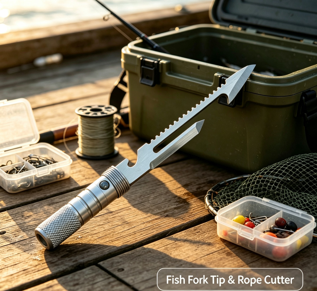 Portable Multi Function Survival Cutting Tool, Replaceable Blades Aluminum EDC