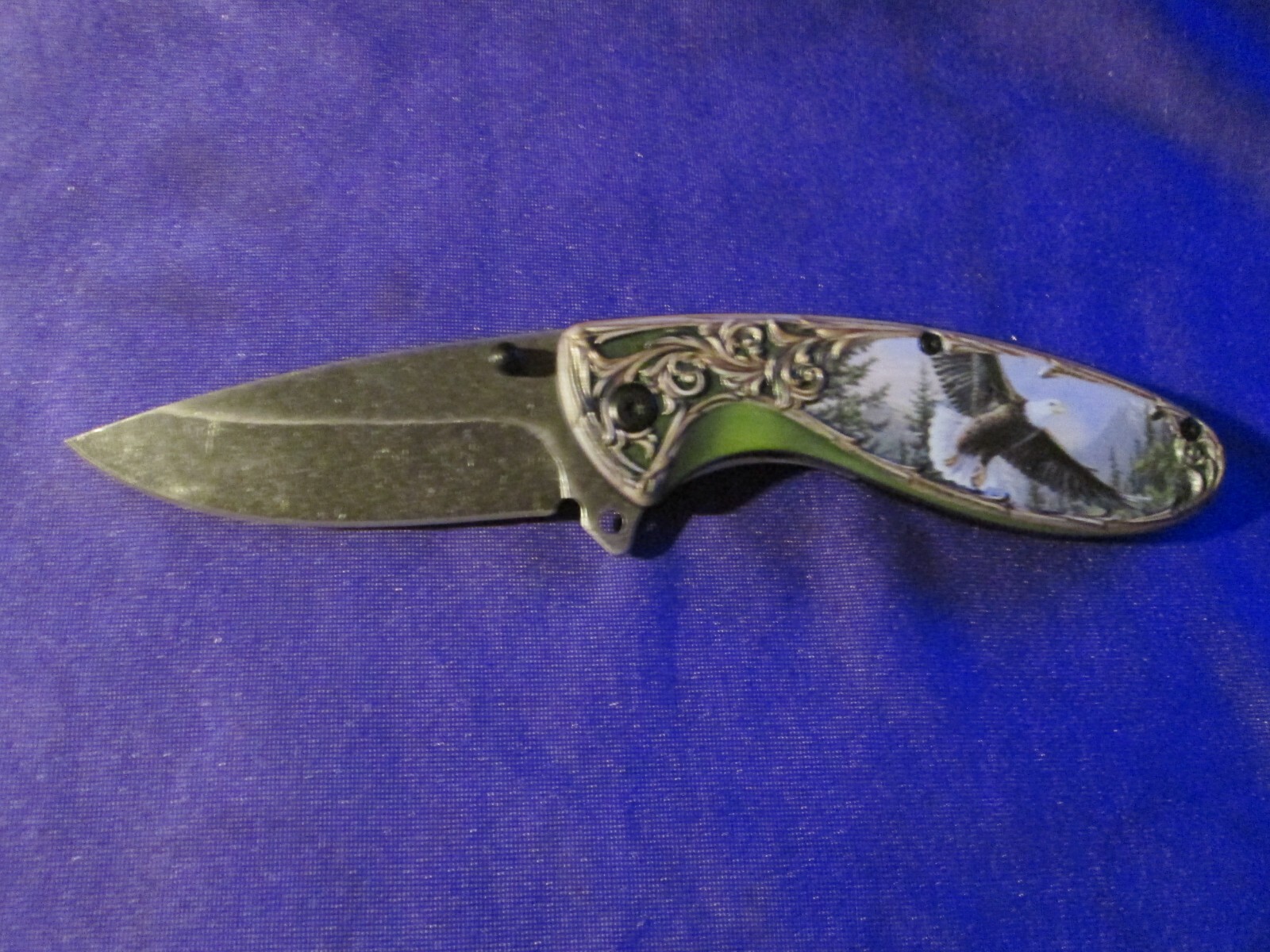 LOT OF 2 RITE EDGE 4 1/2″ 3D PRINTED EAGLE FOLDER LOCKBACK KNIVES