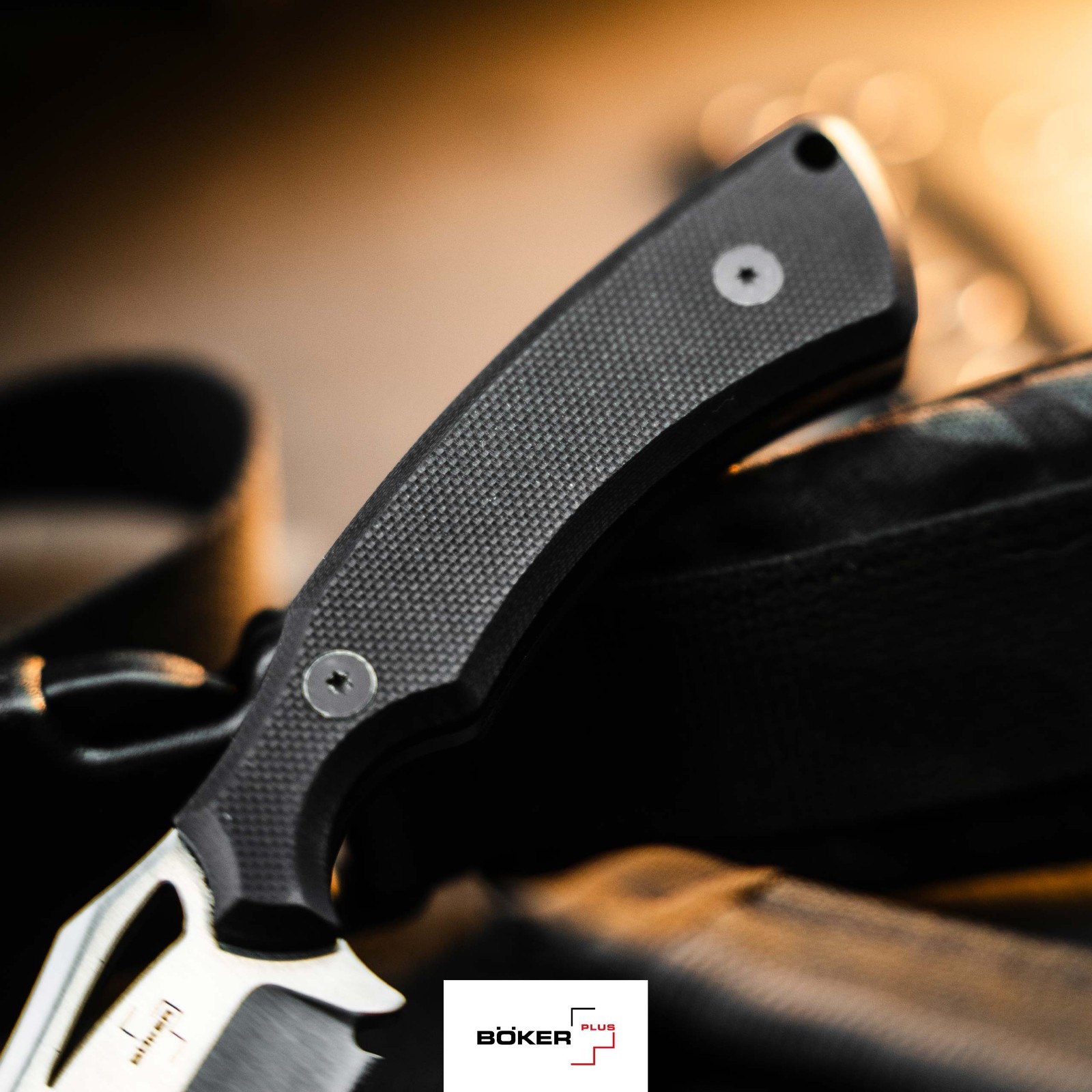 BOKER PLUS® Tavros Fixed Knife EDC Tactical 2.76″ D2 Blade G10 Fulltang 02BP0007