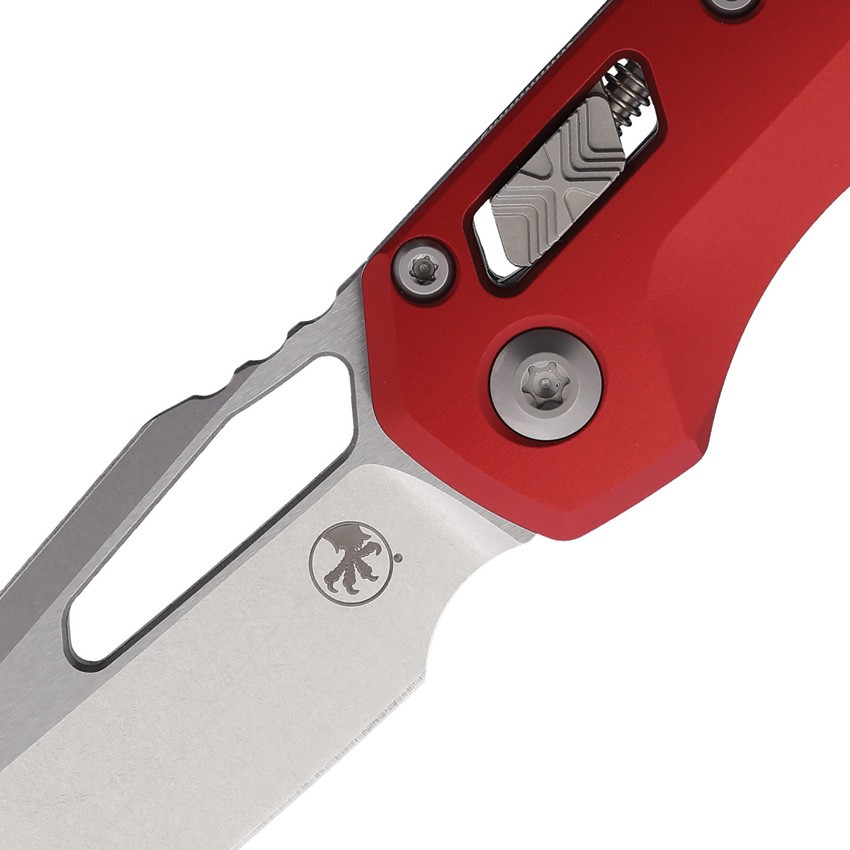 Microtech Msi Ram-Lok Red 210-10Rd M390 Aluminum Manual Folding Knife