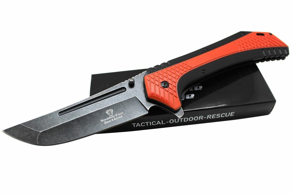 Snake Eye Tactical 12.25″ Huge Jumbo Heavy Duty Assisted Opening Folding Knife