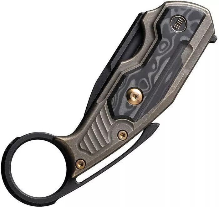 We Knife Yardbird Pocket Knife CPM-20CV Steel Blade Titanium Handle – WE22021-2