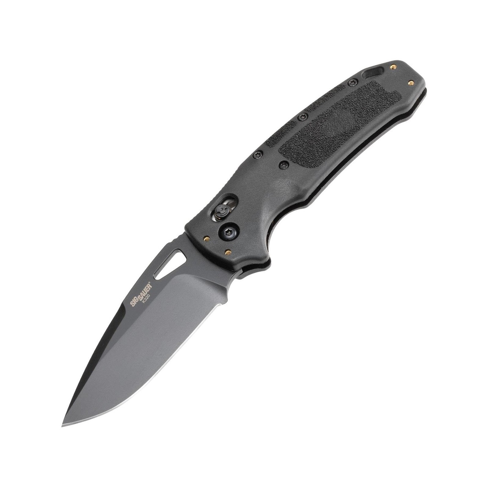 SIG SAUER K320 Nitron by Hogue ABLE Lock Folding Knife 3.5″ S30V Black PVD Dr…