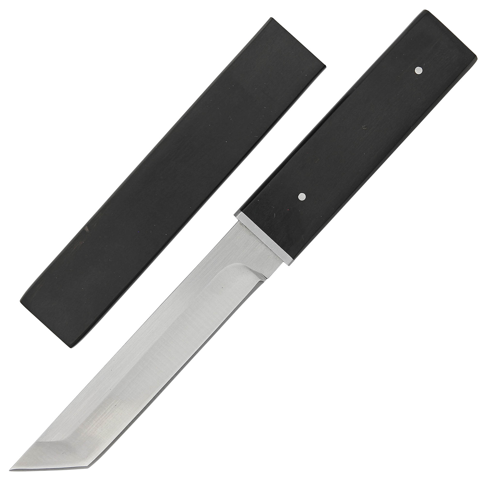 Custom Handmade Tanto Knife | Full Tang Stainless Steel Hunting & Camping Sword