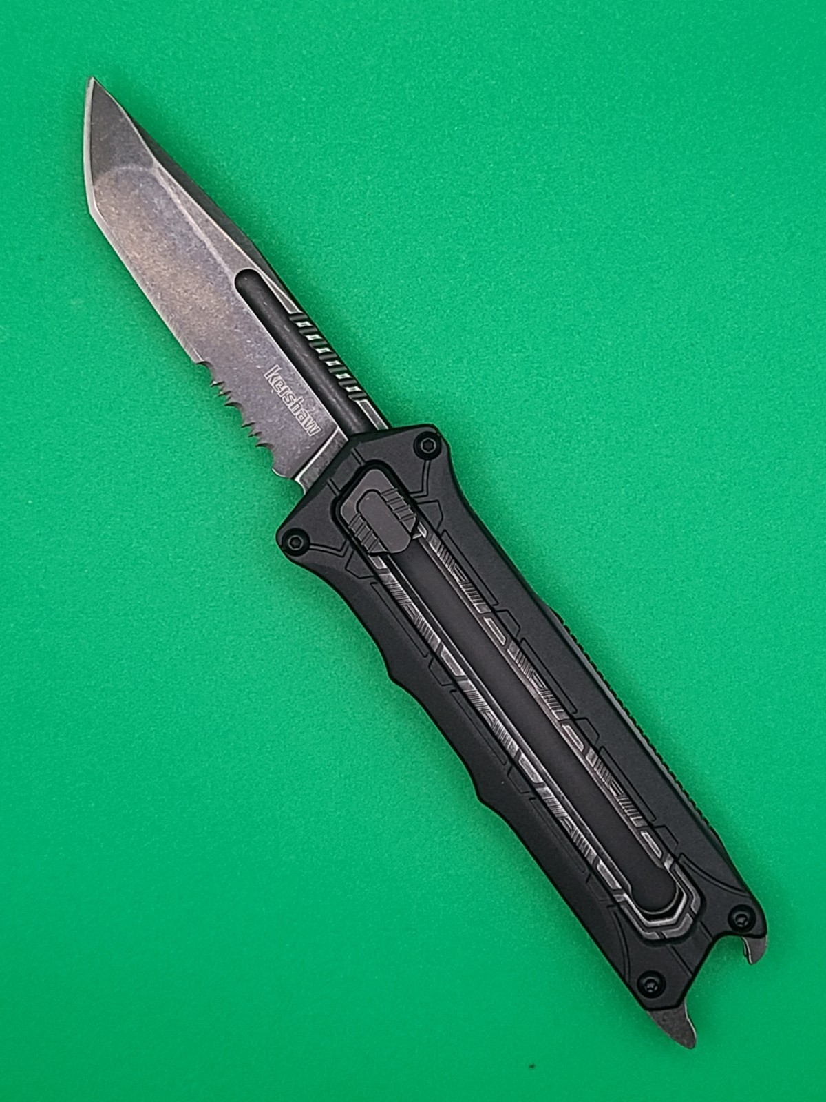 Kershaw Interstellar 1195 Pocket Knife 2.7″ 8Cr13MoV Tanto Partially Serrated