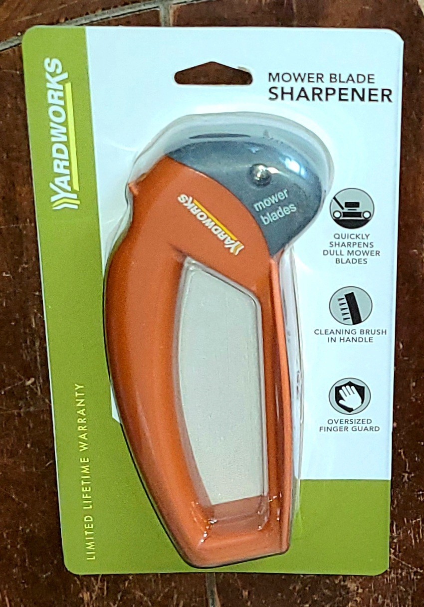 Mower Blade Sharpener -With Cleaning Brush in Handle- Model #51310