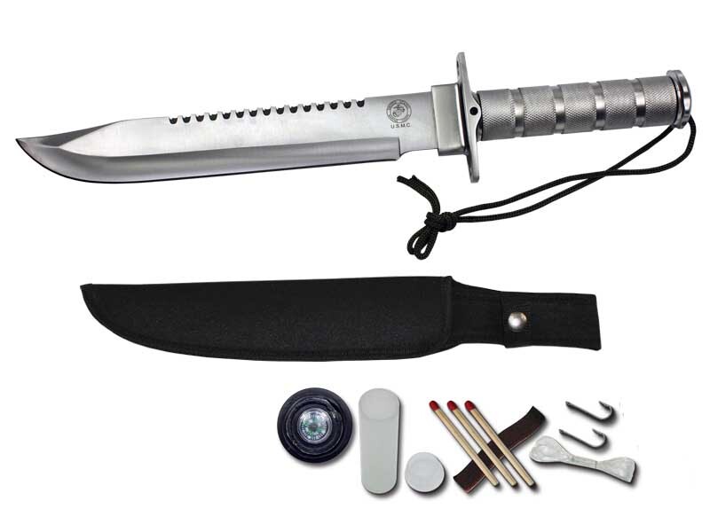 14″ Hunting Survival Knife RAMBO Combat Tactical Stainless Knives 6080-145SL