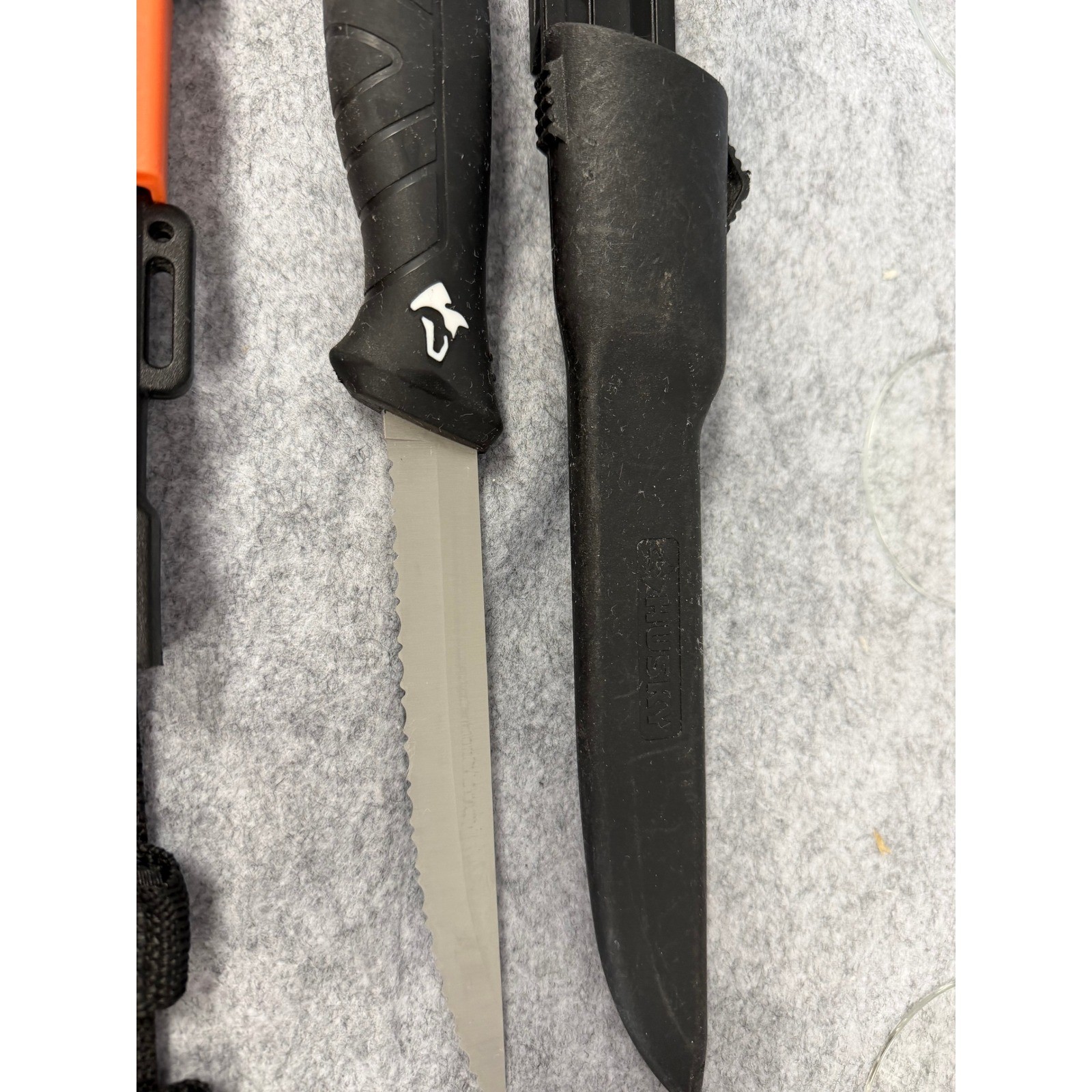 Camillus Survival/Hunting Knife Set with Sheath and Husky Fillet Knife Bundle